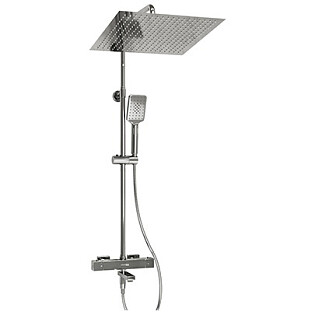 Душевой комплект с термостатическим смесителем хром Wasserkraft A199.119.126.010.CH Thermo
