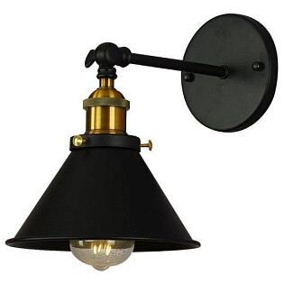 Бра металлическое черное Gubi LDW B005-1 BK