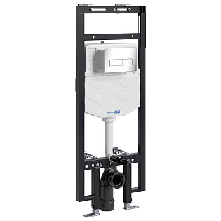 Система инсталляции для унитазов с кнопкой хром Dinkel 58TLT.010.ME.CH03