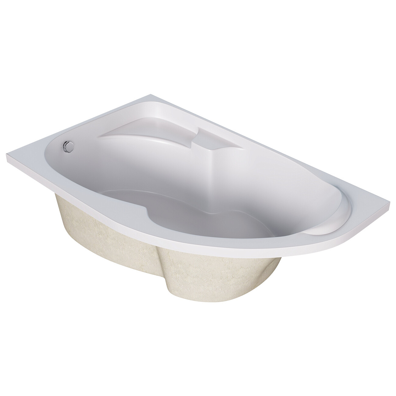 Ванна акриловая 150х90 см левая белая Creto Doris 14-15090L - изображение 3
