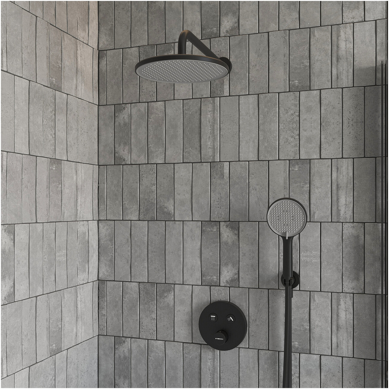 Душевой комплект матовый черный Stworki "Левангер" S07200BK - изображение 6