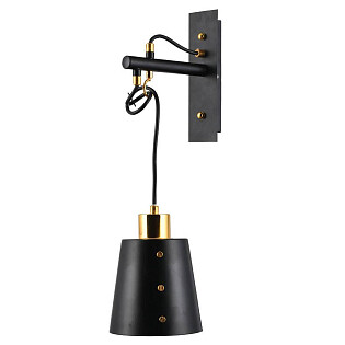 Бра металлическое черное Bell H058-0