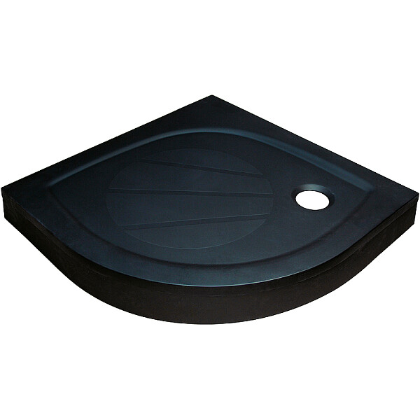 Душевой поддон из литого мрамора 90x90 см черный Ravak матовый Elipso Pro-90 XA237701010BM - изображение 1
