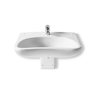 Раковина подвесная фарфоровая прямоугольная 55х64 см белая Roca Access ZRU9307659