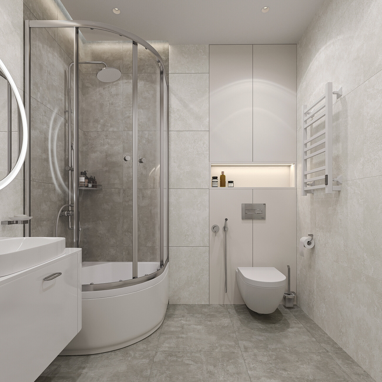 Поддон для душа акриловый четверть круга с монтажной рамой и экраном 90х90 см белый Diwo R 45-90 - изображение 9