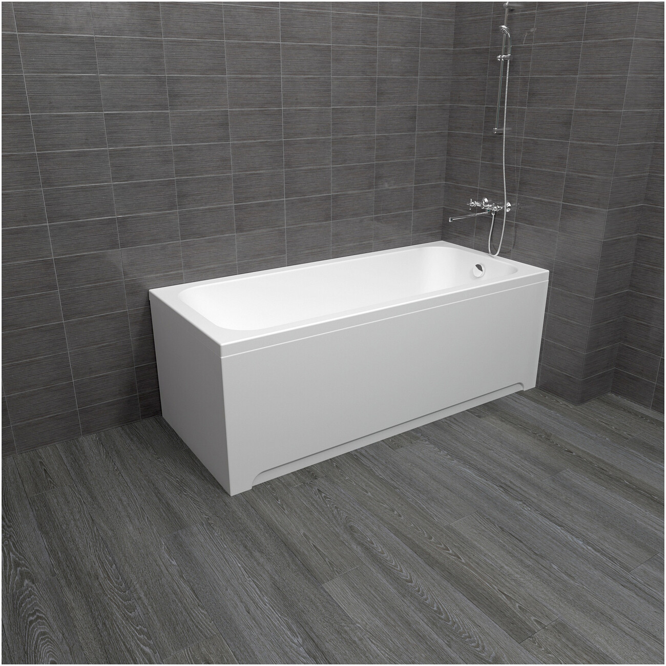 Ванна акриловая 150х70 см с каркасом белая Stworki "Ларвик" VN-732758 - изображение 3