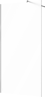 Душевая перегородка стеклянная матовая 110х220 см Stworki &quot;Берген&quot; MV-BE-110-CR-M