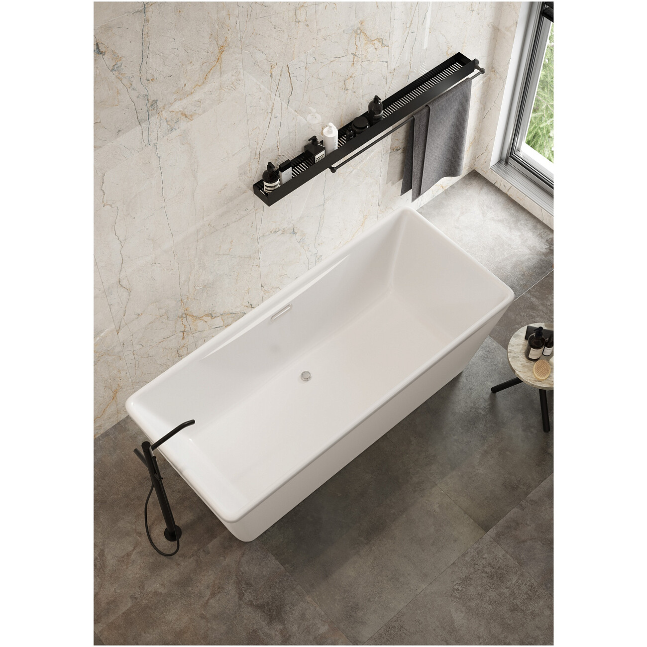 Ванна акриловая 75х170 см белая Creto Iconica 15-17075 - изображение 7