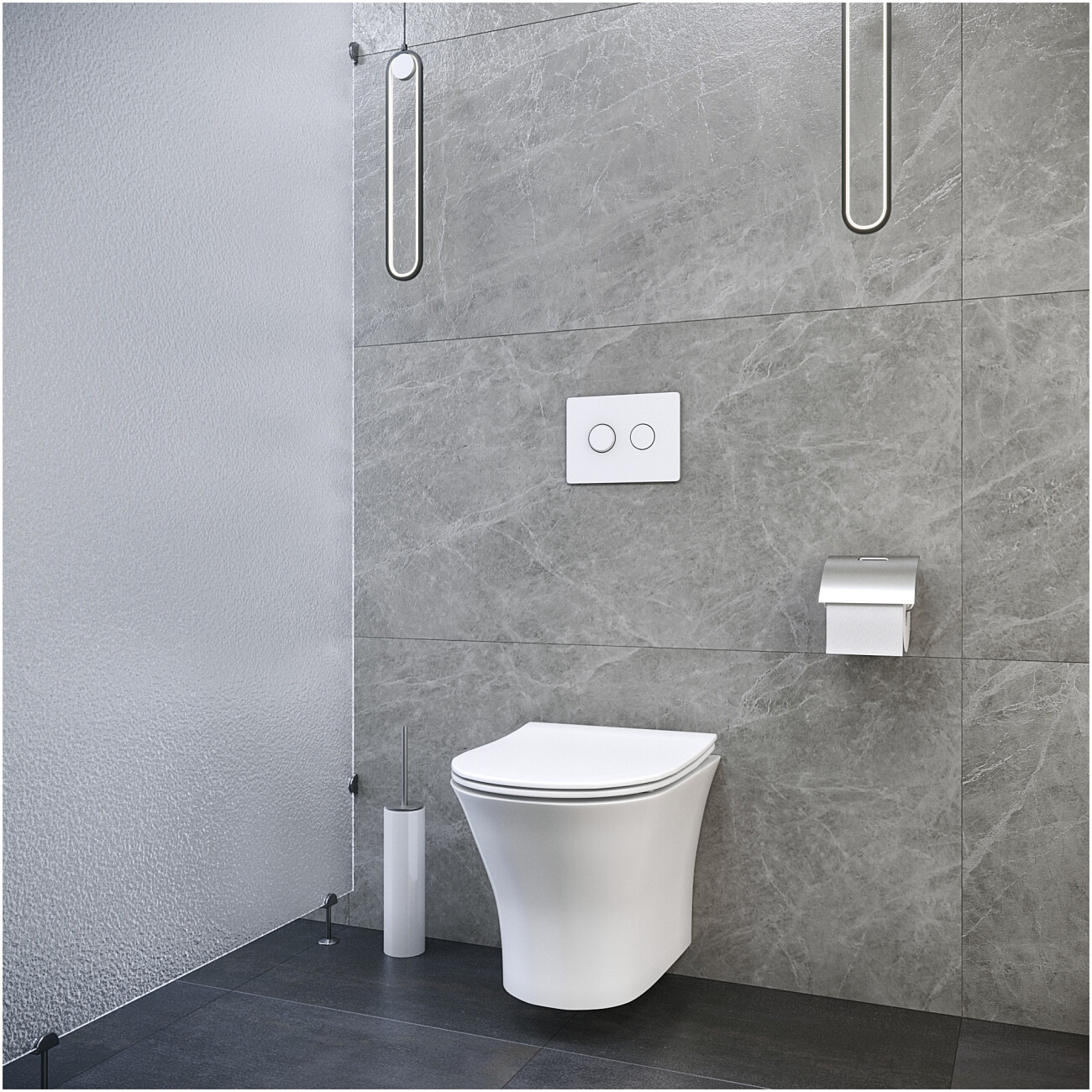 Унитаз подвесной безободковый белый Cerutti SPA Bernina Aria CT7191 - изображение 9