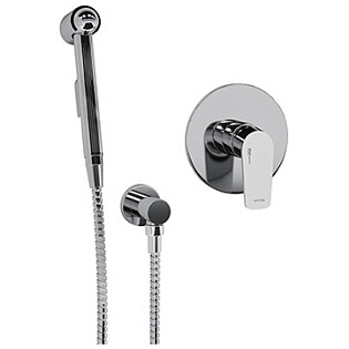 Гигиенический душ с встраиваемым смесителем хром Wasserkraft A06157