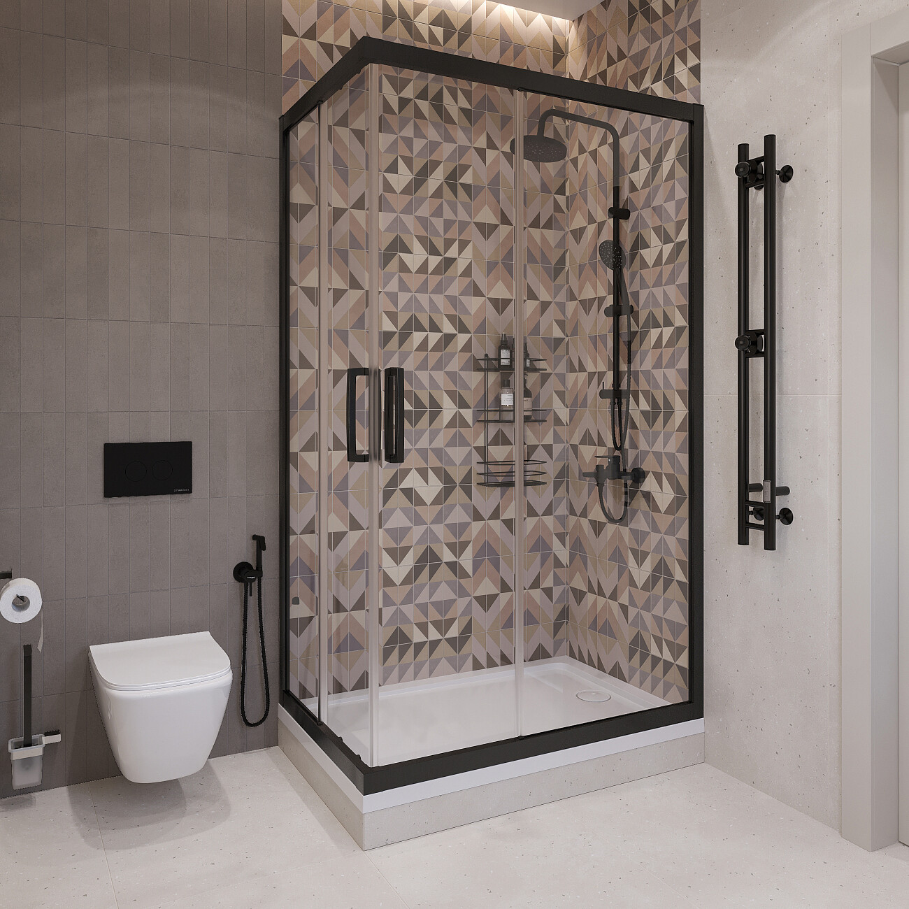 Поддон для душа акриловый с сифоном 120x90 см белый Stworki "Эстерсунд" ESП0057 - изображение 4