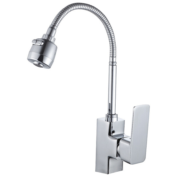 Смеситель для кухни с гибким изливом хром Ammore A5001-T - изображение 1