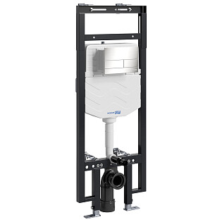 Система инсталляции для унитазов с кнопкой никель Dinkel 58TLT.010.ME.BN04