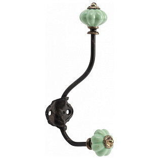 Настенный декоративный крючок Knobs Зеленый