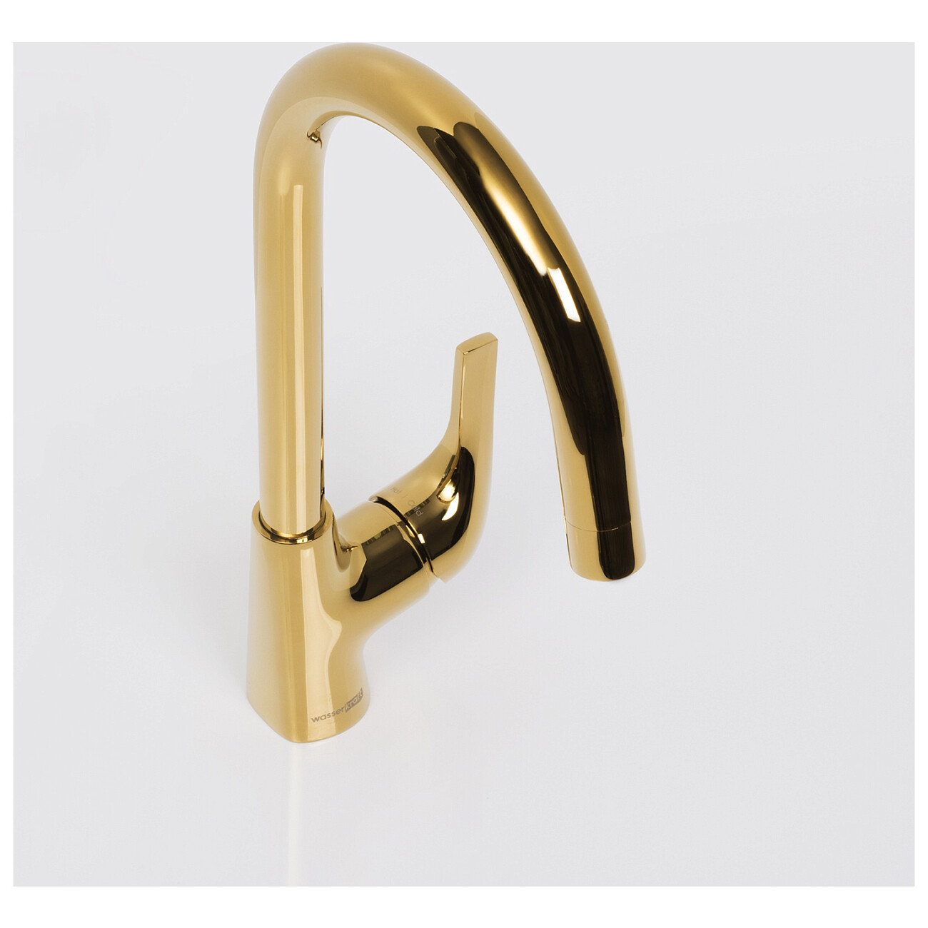 Смеситель для кухни из латуни золотой Wasserkraft 7107 - изображение 7
