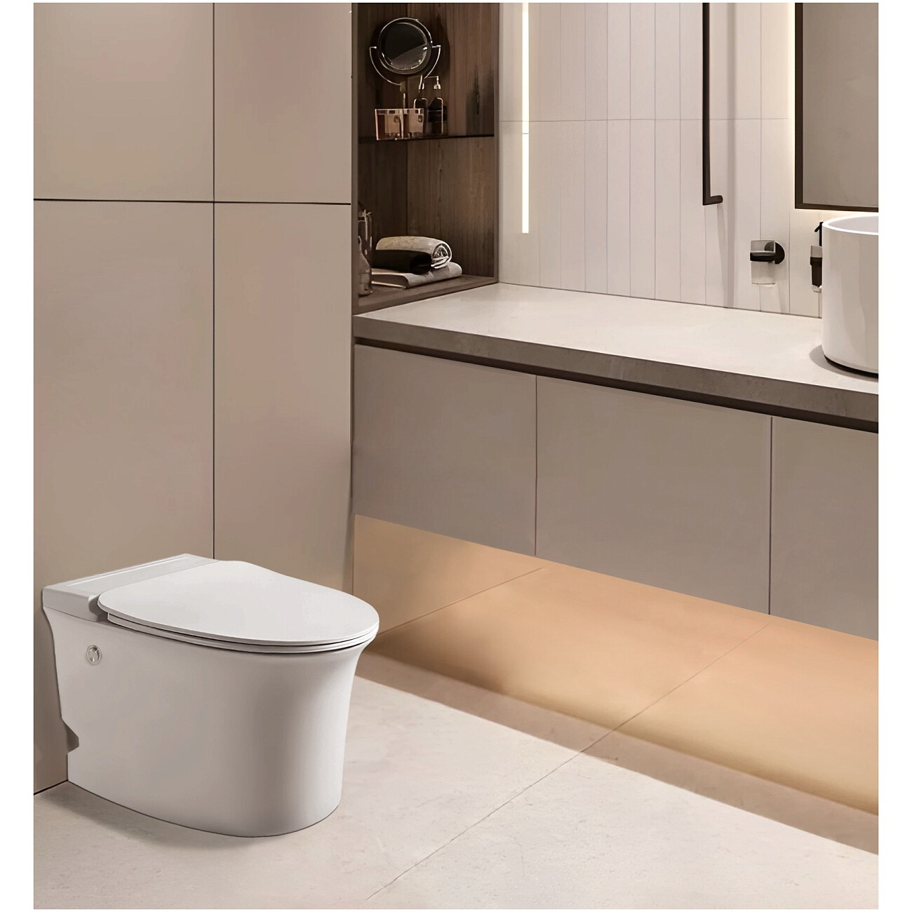 Унитаз напольный с импульсным смывом белый Cerutti SPA Nautilus Pulse - изображение 2