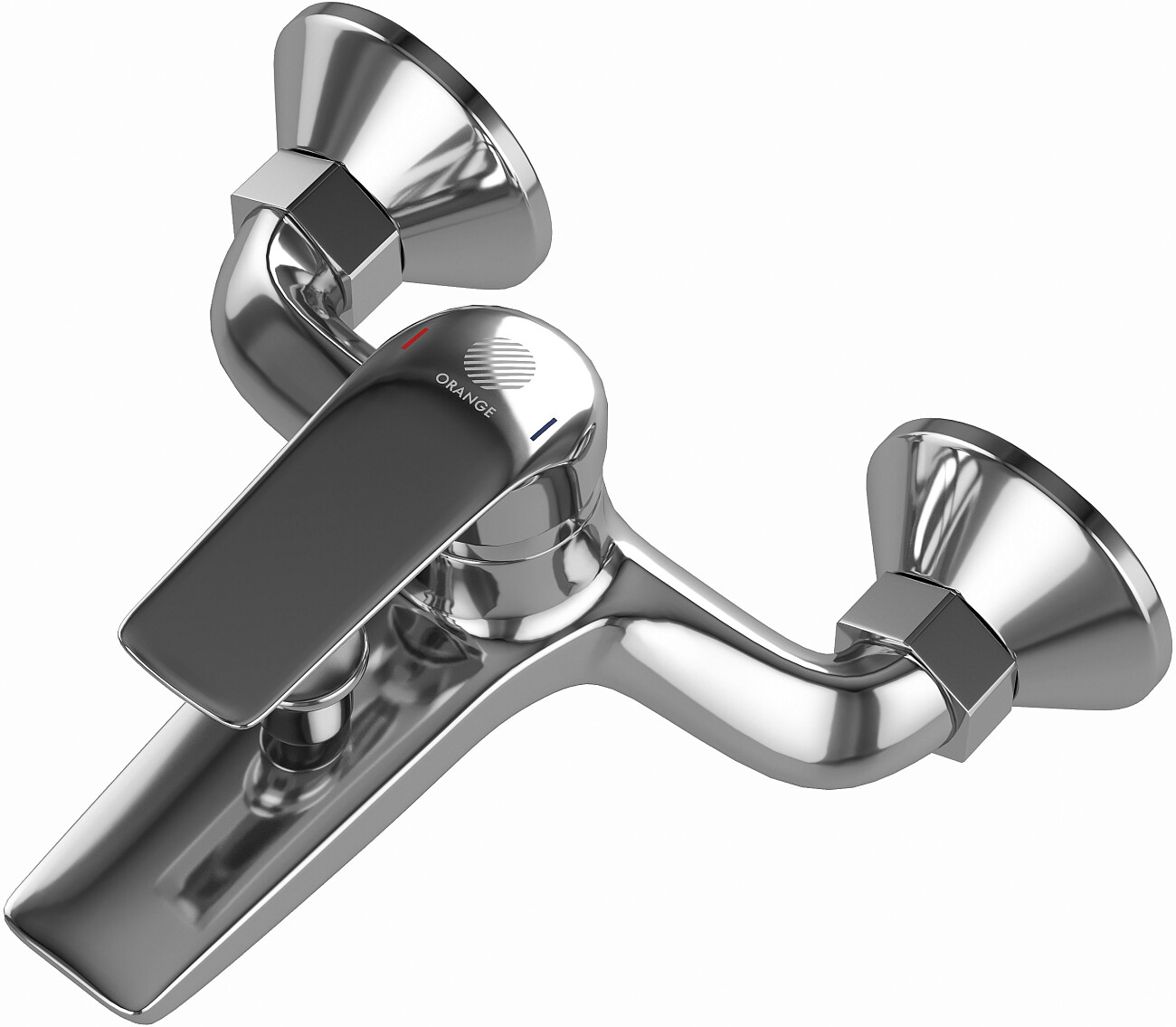 Смеситель для ванны и душа однорычажный с душевым гарнитуром хром Diwo "Тула" TU-02cr - изображение 7