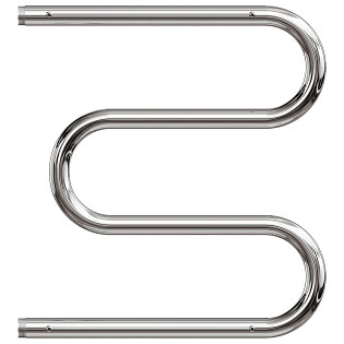 Полотенцесушитель водяной 50х70 см М-образный с полкой хром Point PN38557P