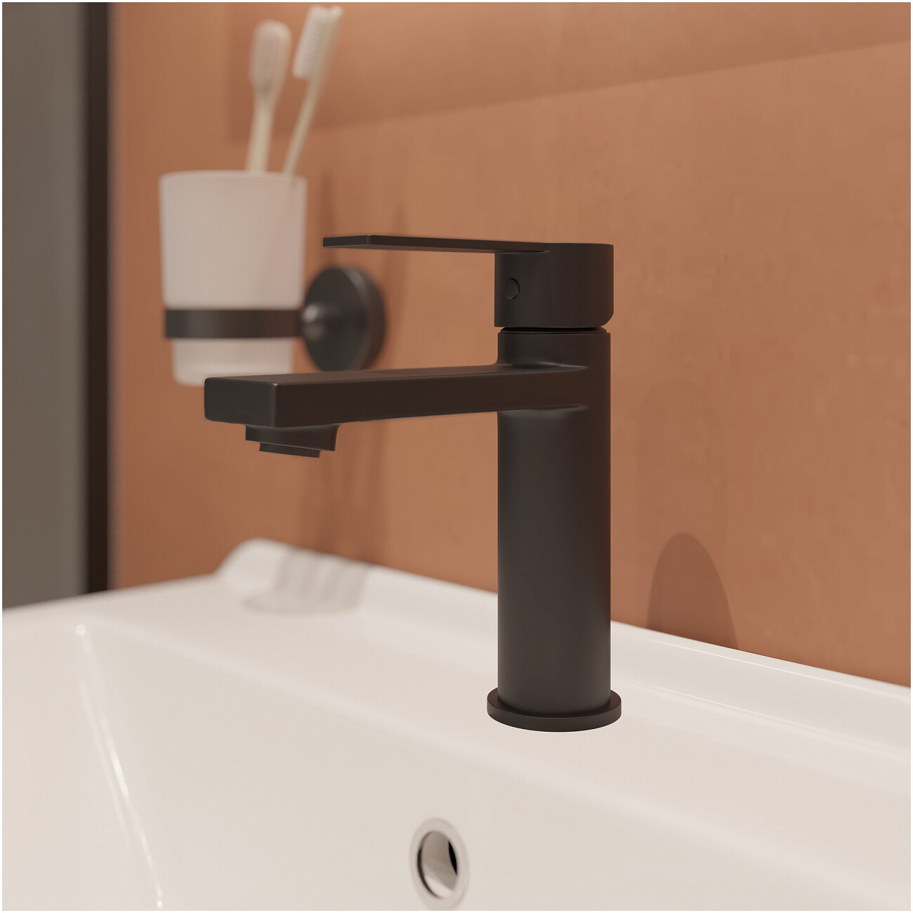 Смеситель для раковины однорычажный черный Stworki "Рандерс" HWM0501-A01BK - изображение 8