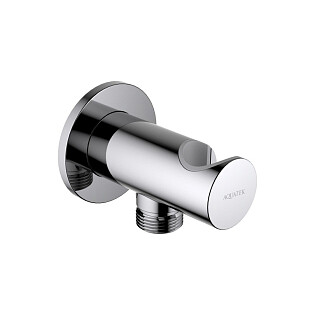 Шланговое подсоединение с держателем хром Aquatek AQ2464CR