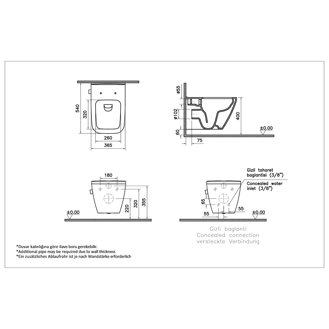 Унитаз подвесной с биде и встроенным смесителем белый Vitra Integra Square 7082B003-7209 - изображение 2