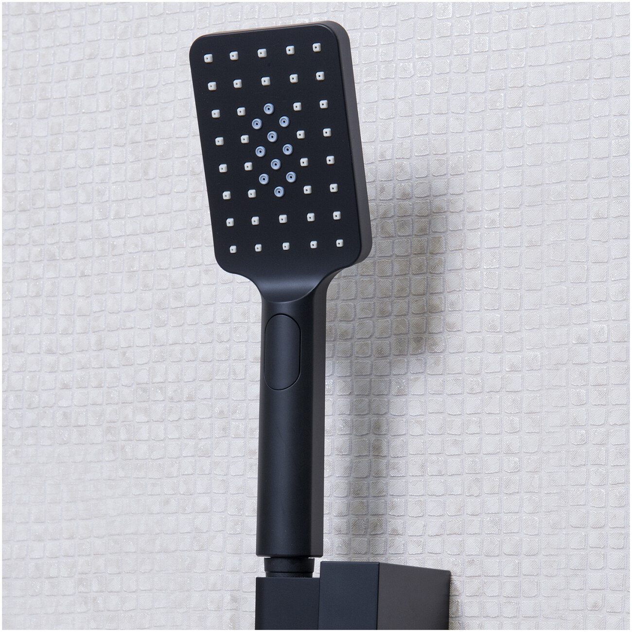 Душевой комплект с лейкой и коротким изливом черный Wasserkraft Abens 2001 - изображение 5