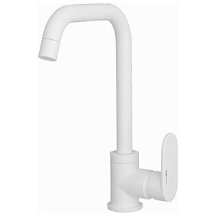 Смеситель для кухни из латуни белый Wasserkraft 8507