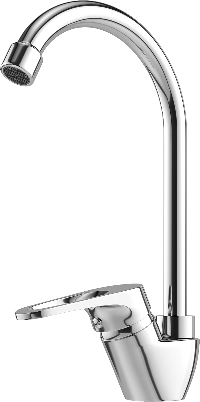 Смеситель для кухни с вращающимся изливом хром Domaci "Равенна" D11-001cr - изображение 7