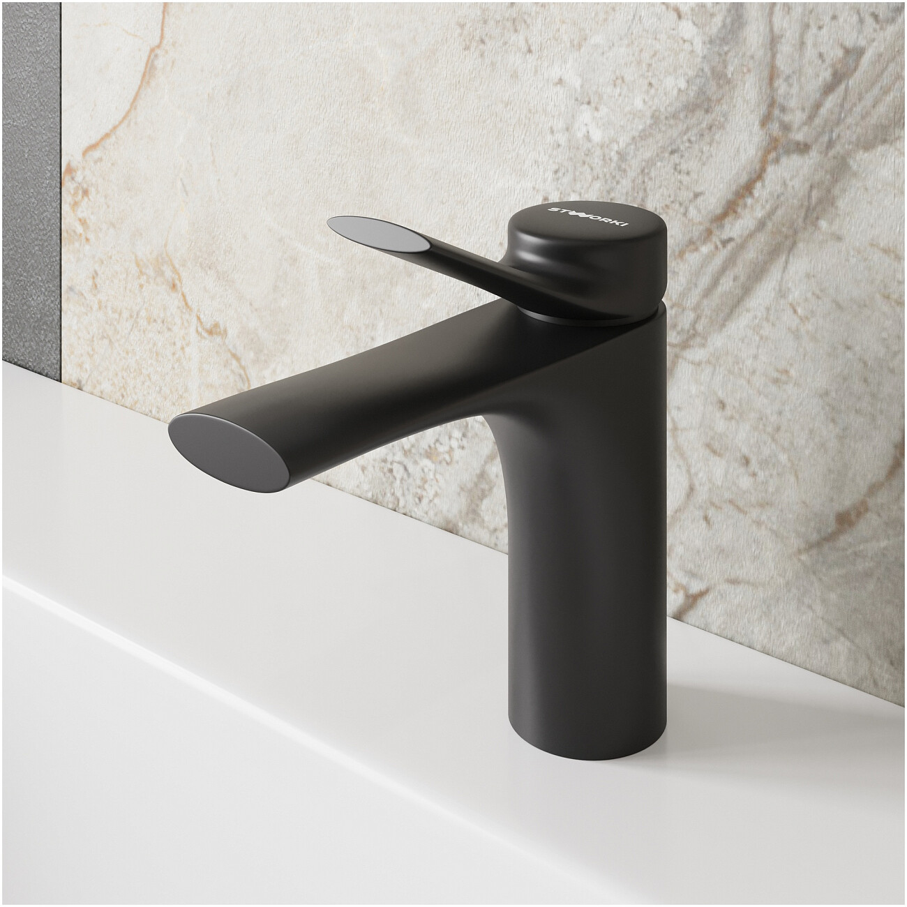 Смеситель для раковины однорычажный черный Stworki "Ларвик" S24010BK - изображение 5