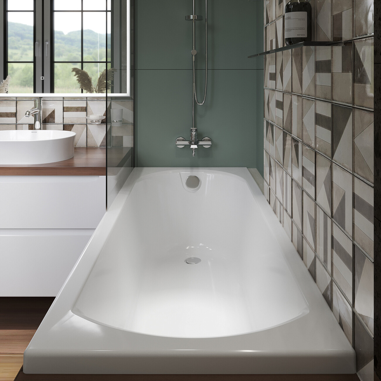 Ванна акриловая 70х150 см белая Diwo "Углич" Щ0000055172 - изображение 6