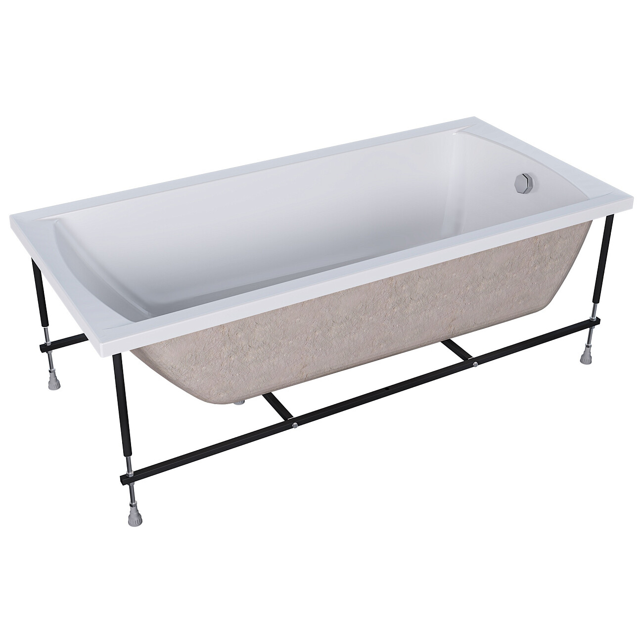 Ванна акриловая 170х80 см белая Creto Modalia 9-17080 - изображение 2