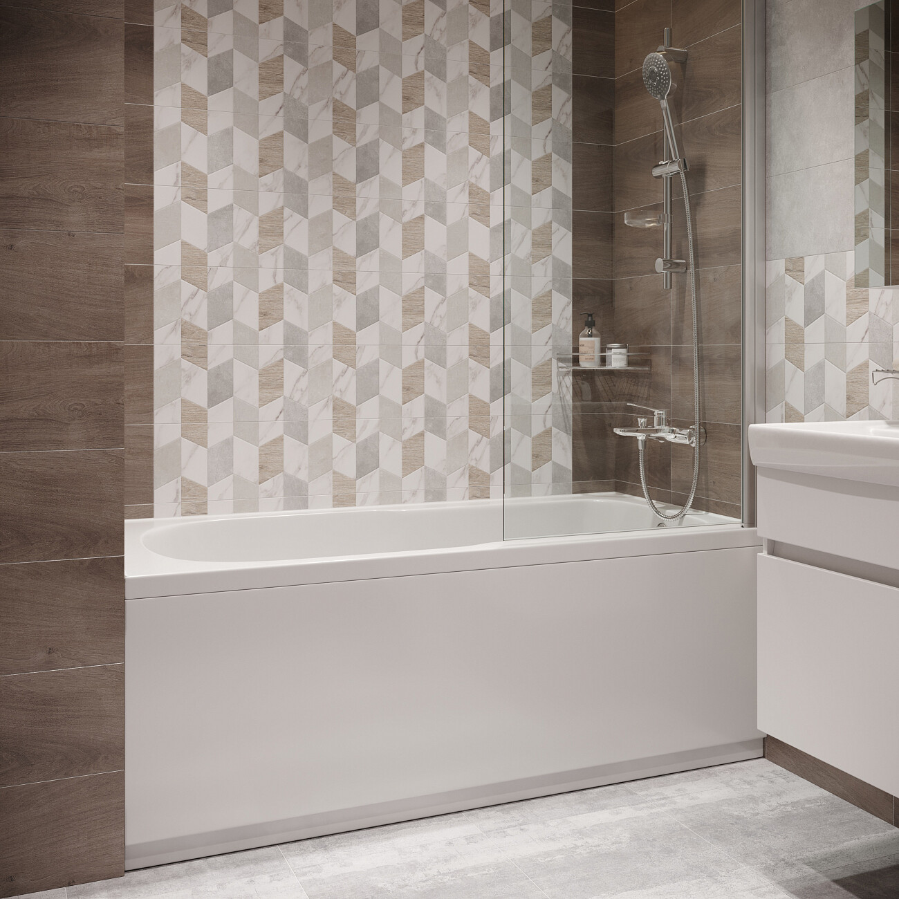 Ванна акриловая 70х140 см белая Artemis Flora 10110300401028 - изображение 3