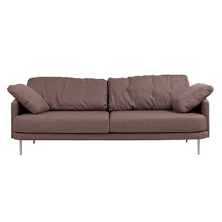Диван Camber Sofa прямой серо-розовый