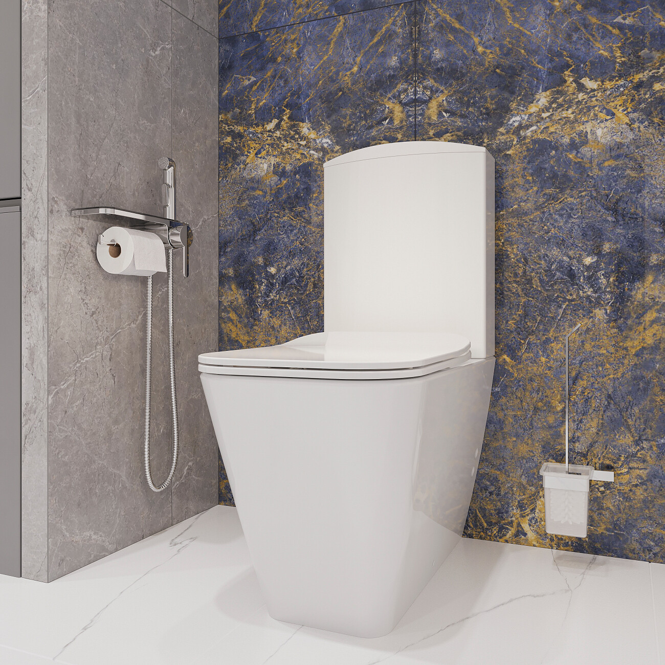 Унитаз напольный с микролифтом белый Stworki "Монтре" SETK3204-0316 - изображение 4