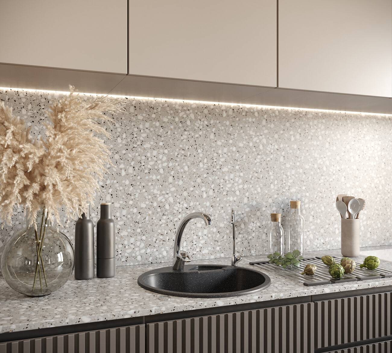 Мойка кухонная круглая черная Domaci "Бьелла" DMC-08K черная - изображение 6