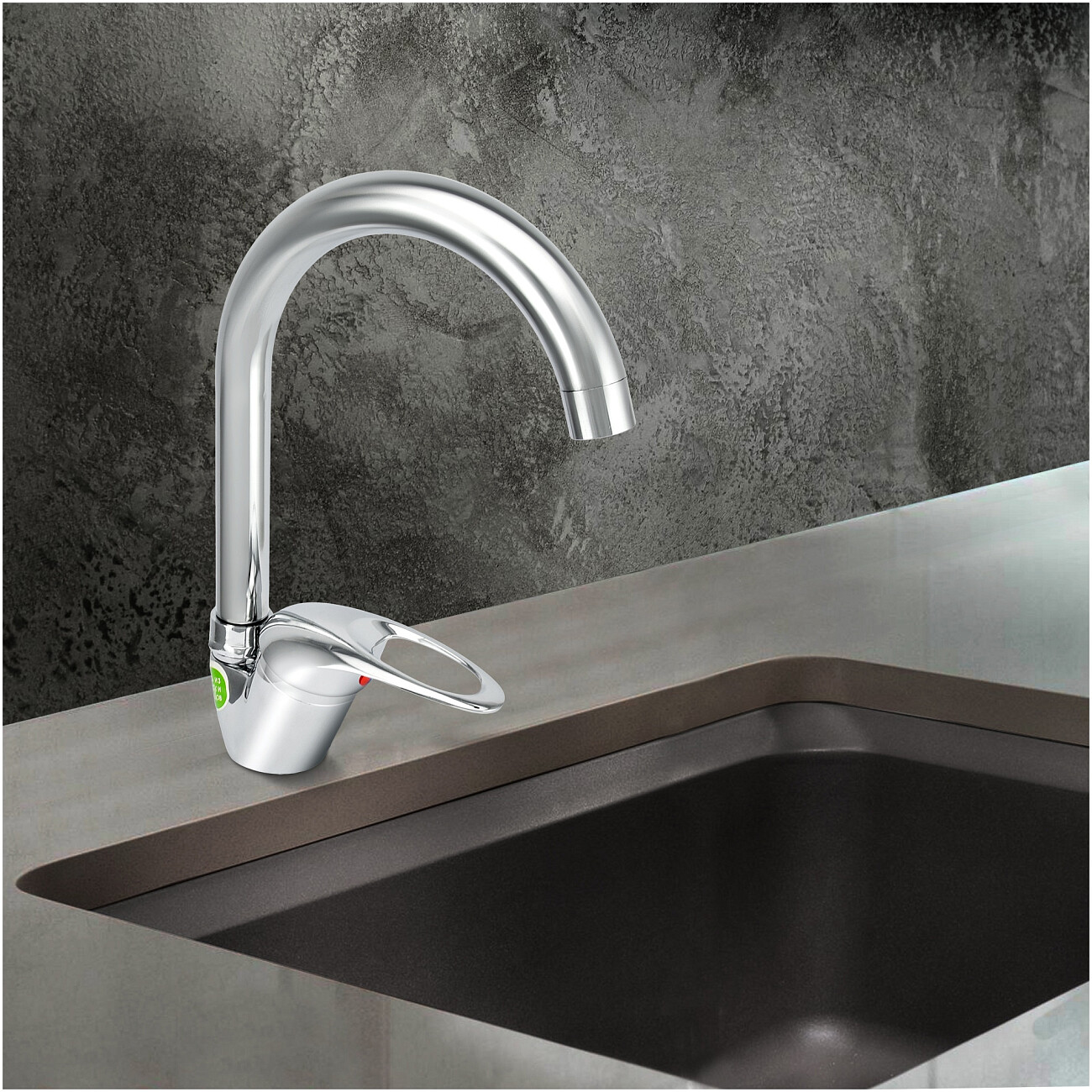 Смеситель для кухни однорычажный хром Juguni Parus 0402.949C - изображение 3