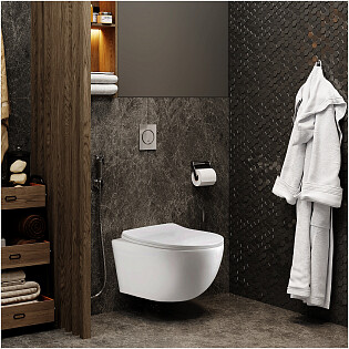 Унитаз подвесной безободковый белый Cerutti SPA Orlter UF CT10361