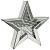 Декоративная зеркальная звезда Большая