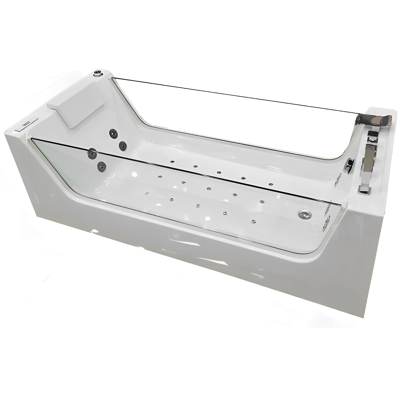 Ванна акриловая гидромассажная белая Cerutti SPA C-453 - изображение 6