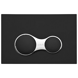 Кнопка смыва черная матовая Vitra Sirius 740-0411