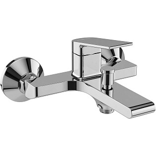 Смеситель для ванны с душем настенный хром Stworki &quot;Ольборг&quot; S20100CR