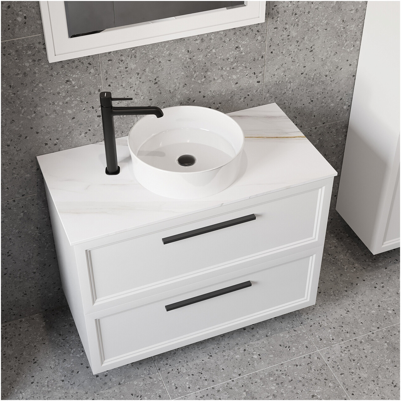 Смеситель для раковины однорычажный черный Stworki "Эстерсунд" S31020BK - изображение 7