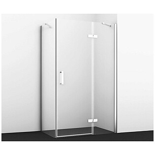 Душевой уголок прямоугольный 120х90 см хром Wasserkraft Aller 10H07RWHITE