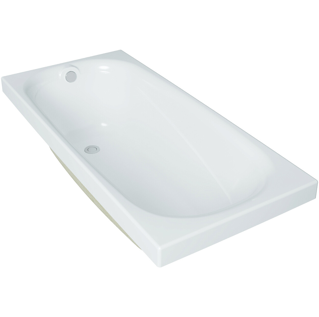 Ванна акриловая 150x70 см белая Diwo "Кострома" Щ0000046589, Щ0000048583 - изображение 5