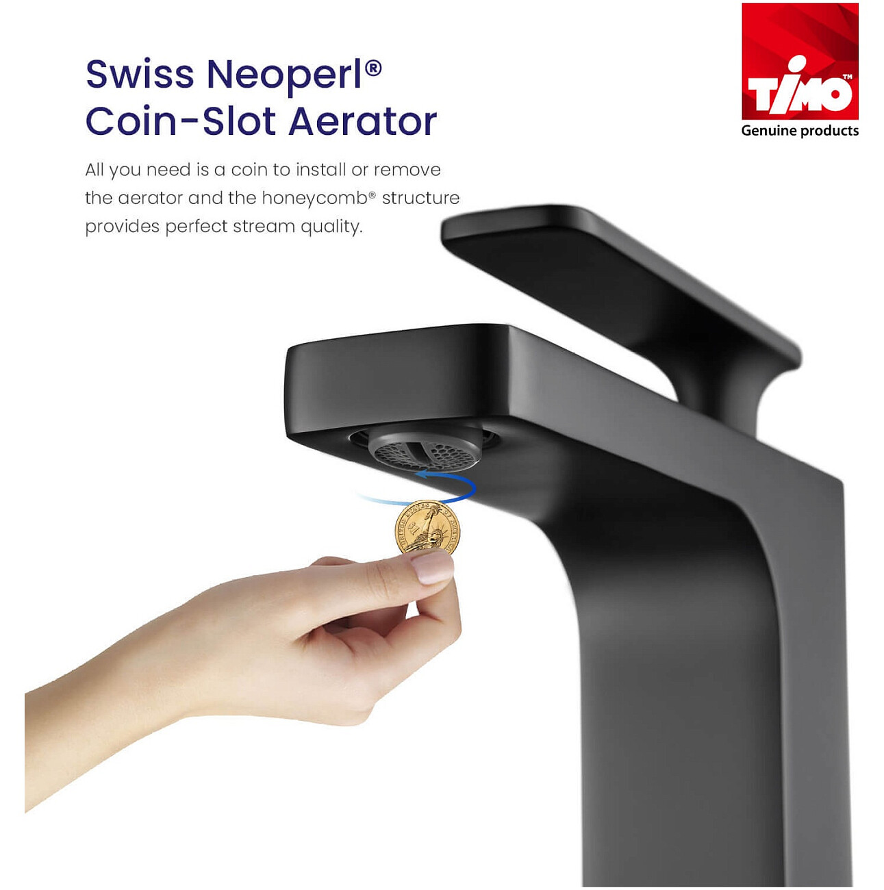 Смеситель для раковины черный Timo Torne 4361-03F - изображение 3