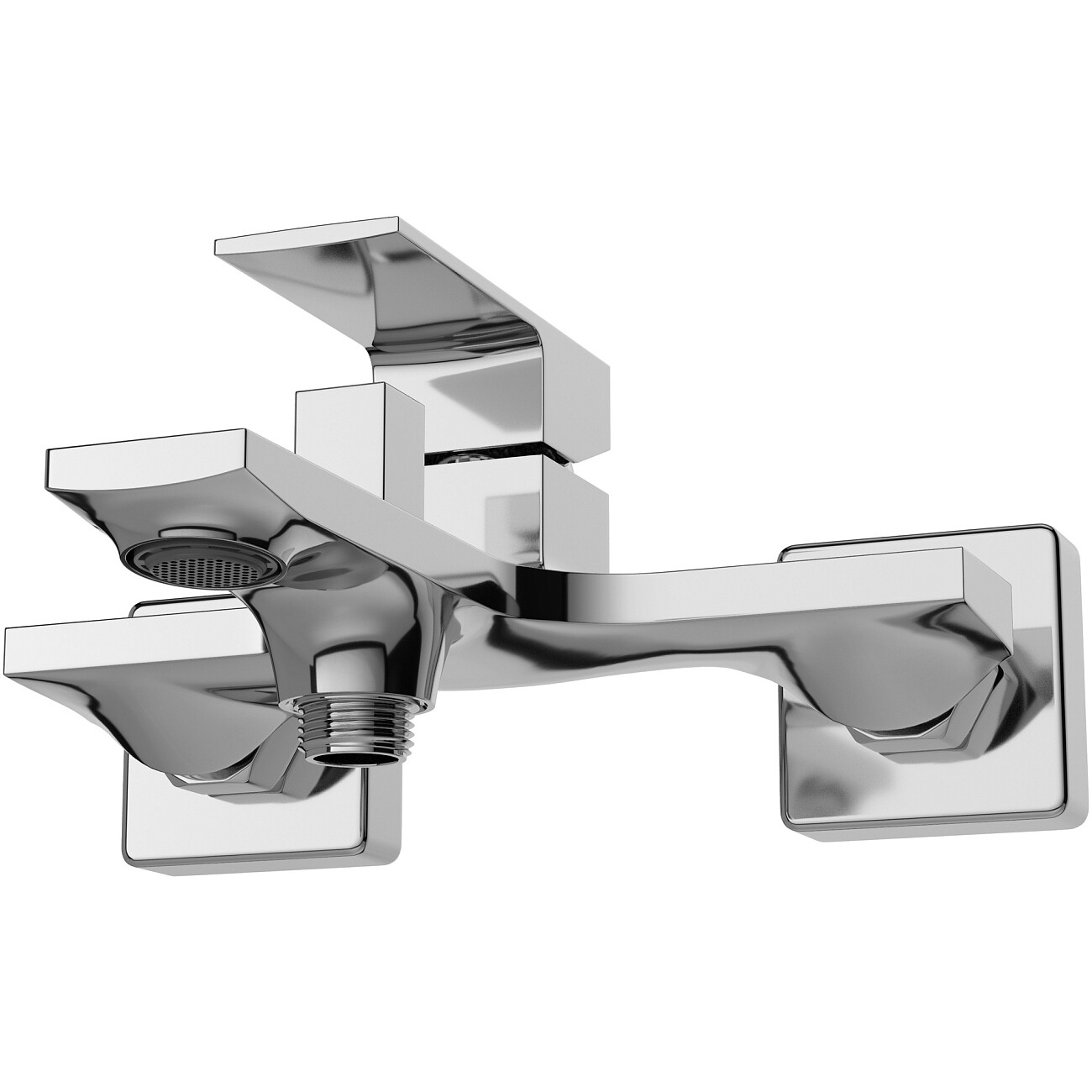 Смеситель для ванны с душем настенный хром Stworki "Карлстад" S35100CR - изображение 8