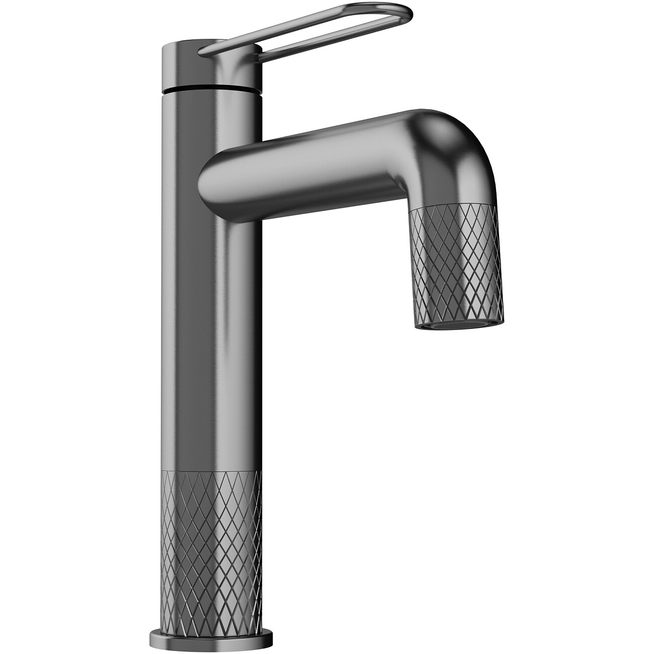 Смеситель для раковины однорычажный вороненая сталь Stworki "Левангер" S07010GB - изображение 8