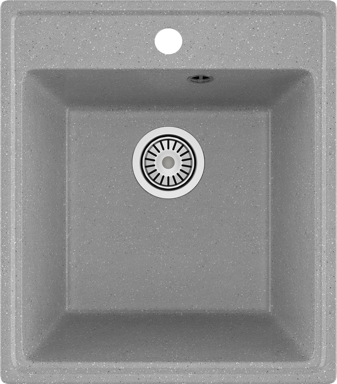 Мойка кухонная серая Domaci "Палермо" со смесителем хром Stworki WFD04005GA, PR-425-003 - изображение 4