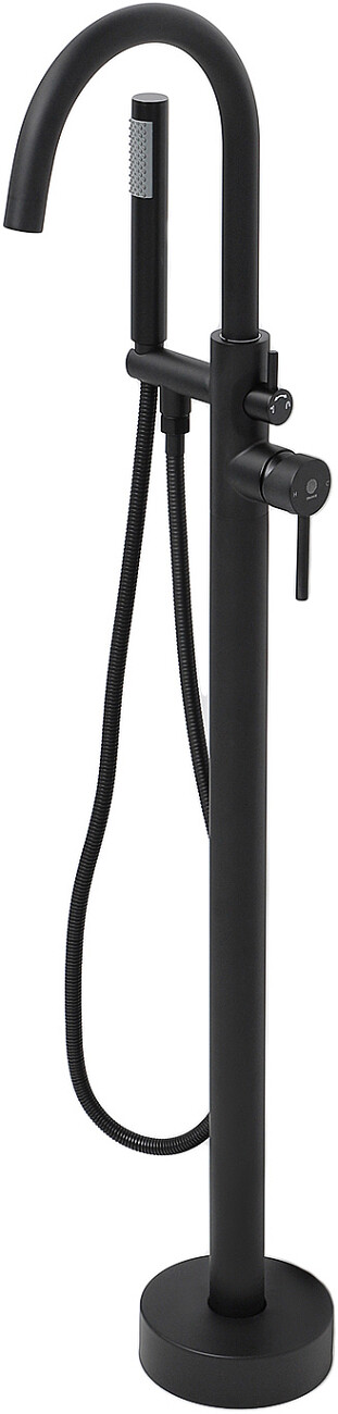 Душевой комплект напольный со смесителем для ванны с душем черный Stworki "Эстерсунд" ES-06b - изображение 9