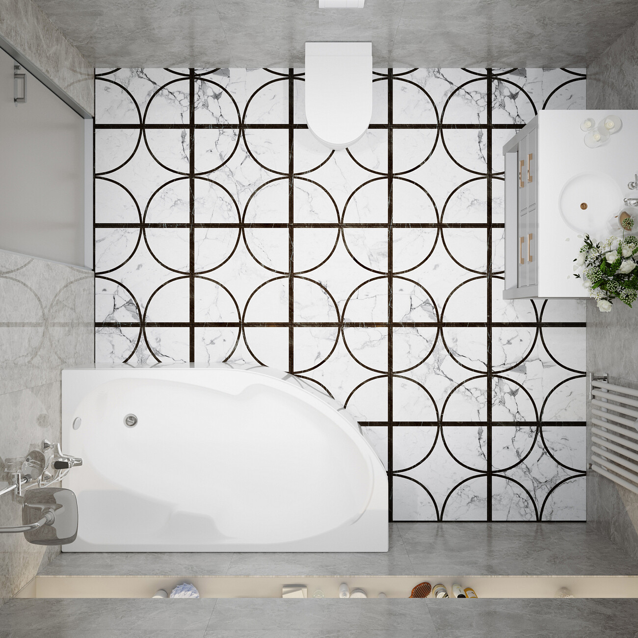 Акриловая ванна с каркасом 170x95 см белая Diwo "Сочи" R Щ0000055218, Щ0000055243 - изображение 11